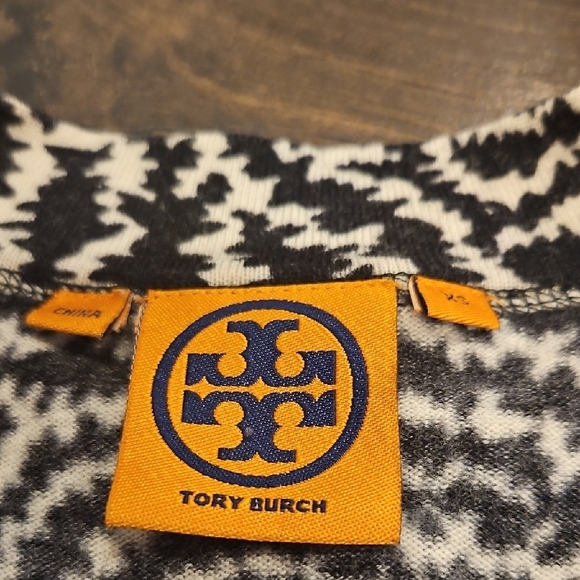 Tory Burch Wool Patterned Cardigan Sz Xs - Picture 2 of 4